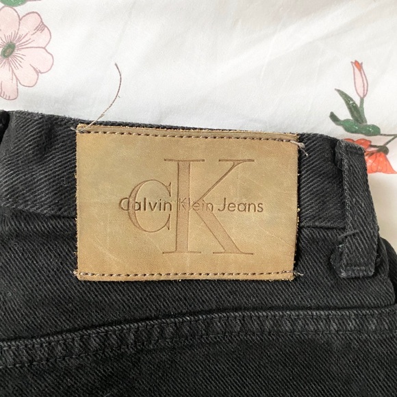 Vintage Calvin Klein Mom Jeans Black Size 8 - Picture 5 of 6